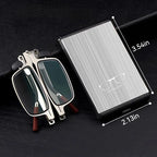 👓 HOT SALE | Folding Reading Glasses – Ultra-Slim Portable Readers with Protective Metal Case for Everyday & Travel