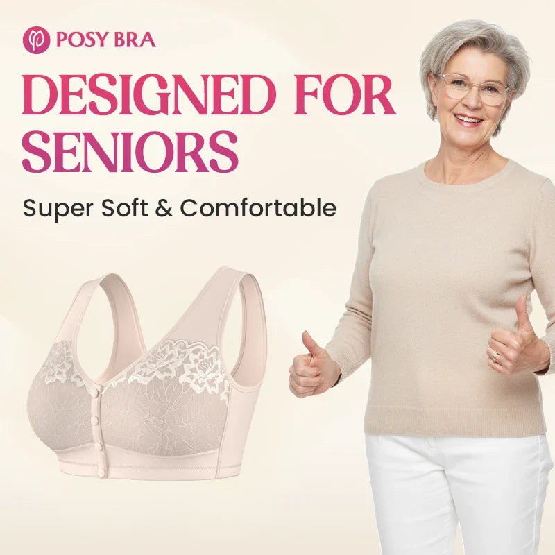 Comfortable Front Closure Cotton Shaping Bra