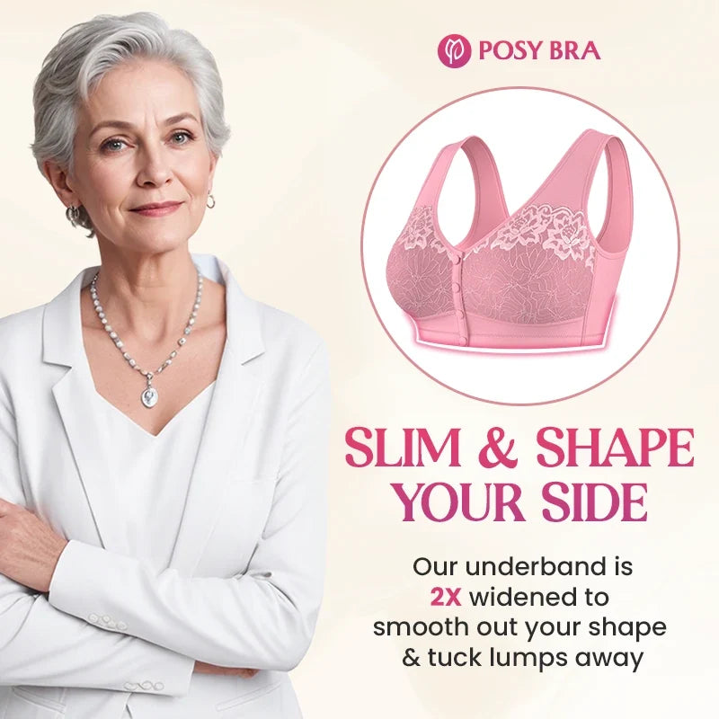 Comfortable Front Closure Cotton Shaping Bra