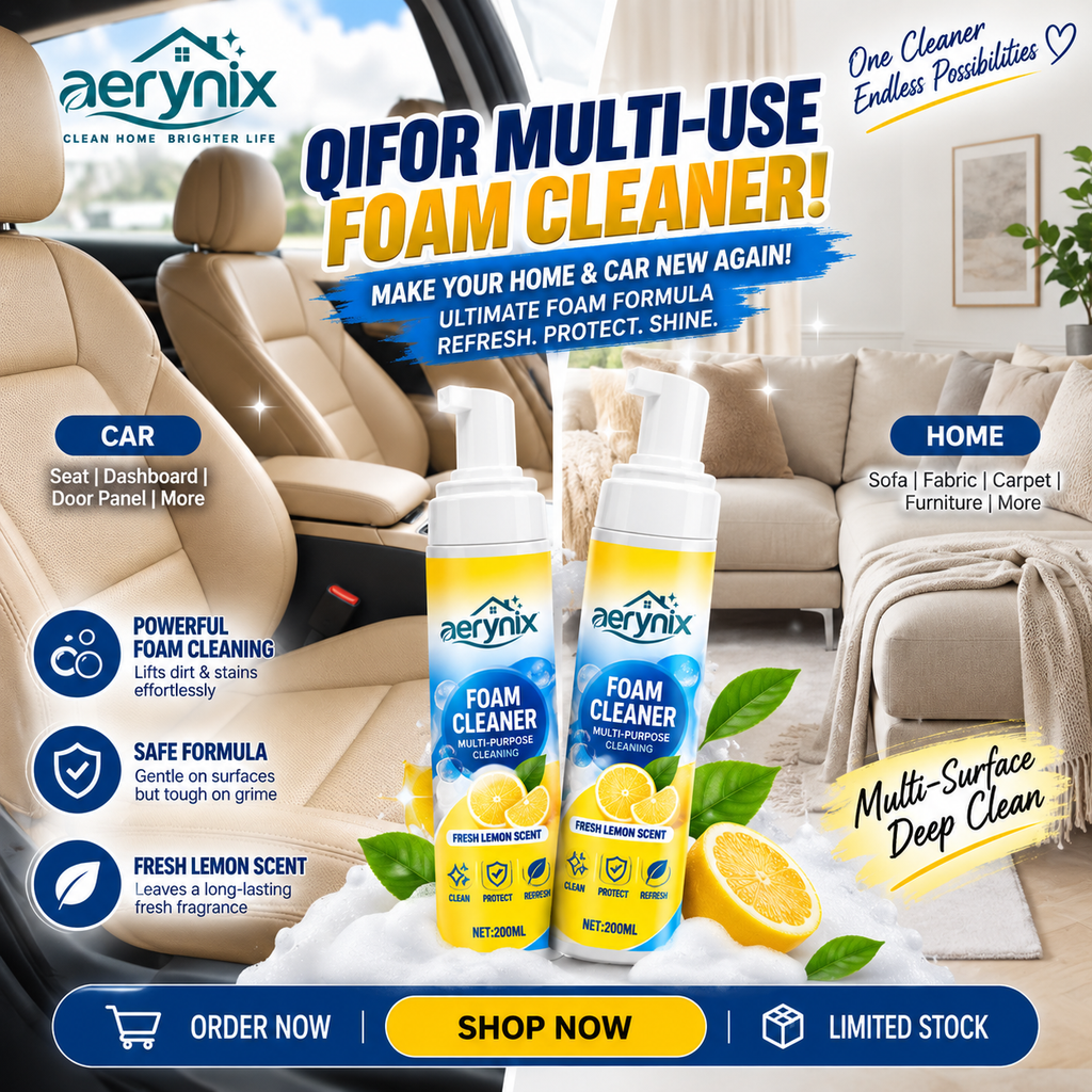 💦4-in-1 Multi-Enzyme Foam Cleaner