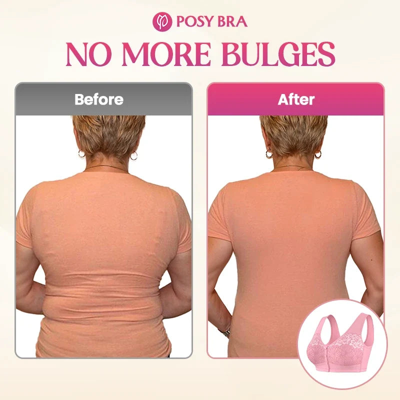 Comfortable Front Closure Cotton Shaping Bra
