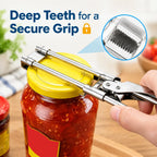 🎁Adjustable Stainless Steel Jar Opener – Easy-Grip Lid & Bottle Opener