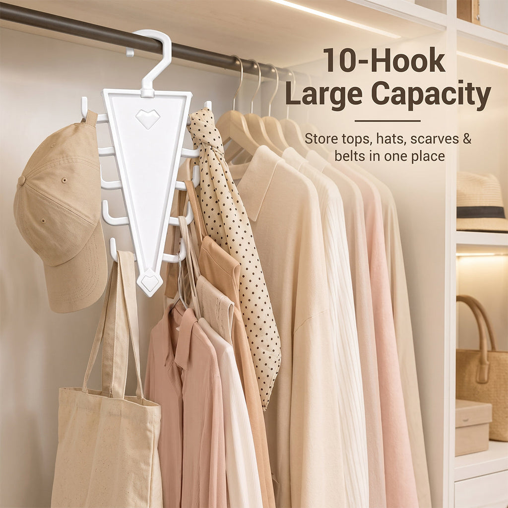Rotating V-Shaped Accessory Hanger
