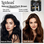 Tgideas Hair Dye Comb & Cream - 100% Gray Coverage, Covers Gray Hair Effortlessly