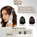 Tgideas Hair Dye Comb & Cream - 100% Gray Coverage, Covers Gray Hair Effortlessly