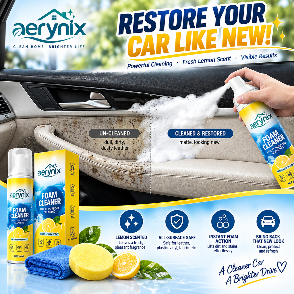 💦4-in-1 Multi-Enzyme Foam Cleaner