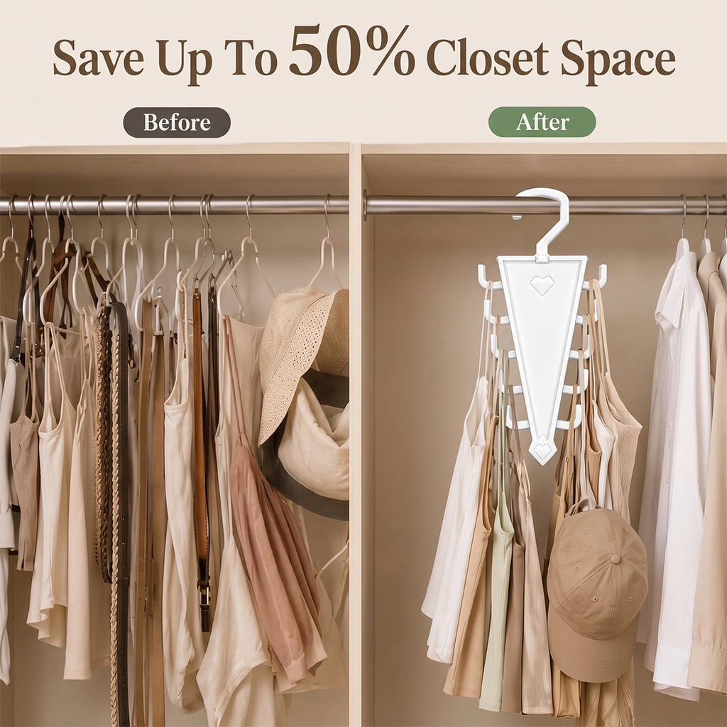 Rotating V-Shaped Accessory Hanger