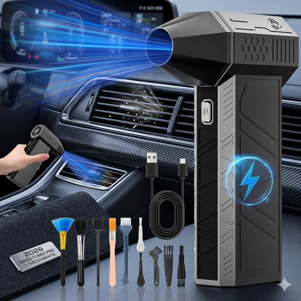 2026 Upgraded Turbo-Pro: 130,000 RPM Violent Jet Fan