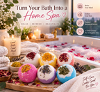🌸 Botanical Bath Bombs – Turn Every Bath Into a Relaxing Home Spa