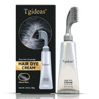 Tgideas Hair Dye Comb & Cream - 100% Gray Coverage, Covers Gray Hair Effortlessly