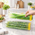 15PCS Thick Double Seal Food Storage Bags, Reusable Self-Sealing Pouches