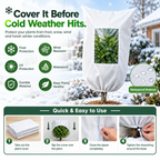 Plant Frost Protection Cover - Winter Frost Protection For Trees, Plants, And Shrubs