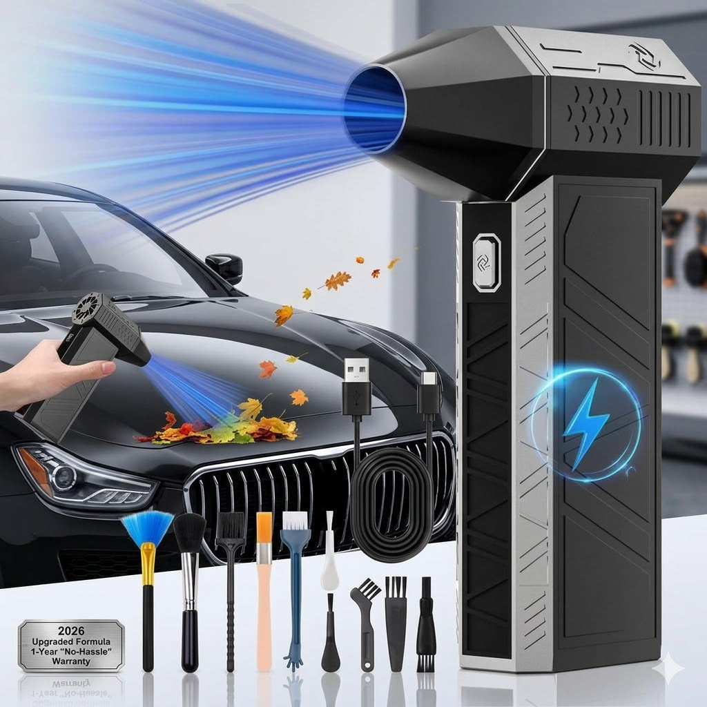 2026 Upgraded Turbo-Pro: 130,000 RPM Violent Jet Fan