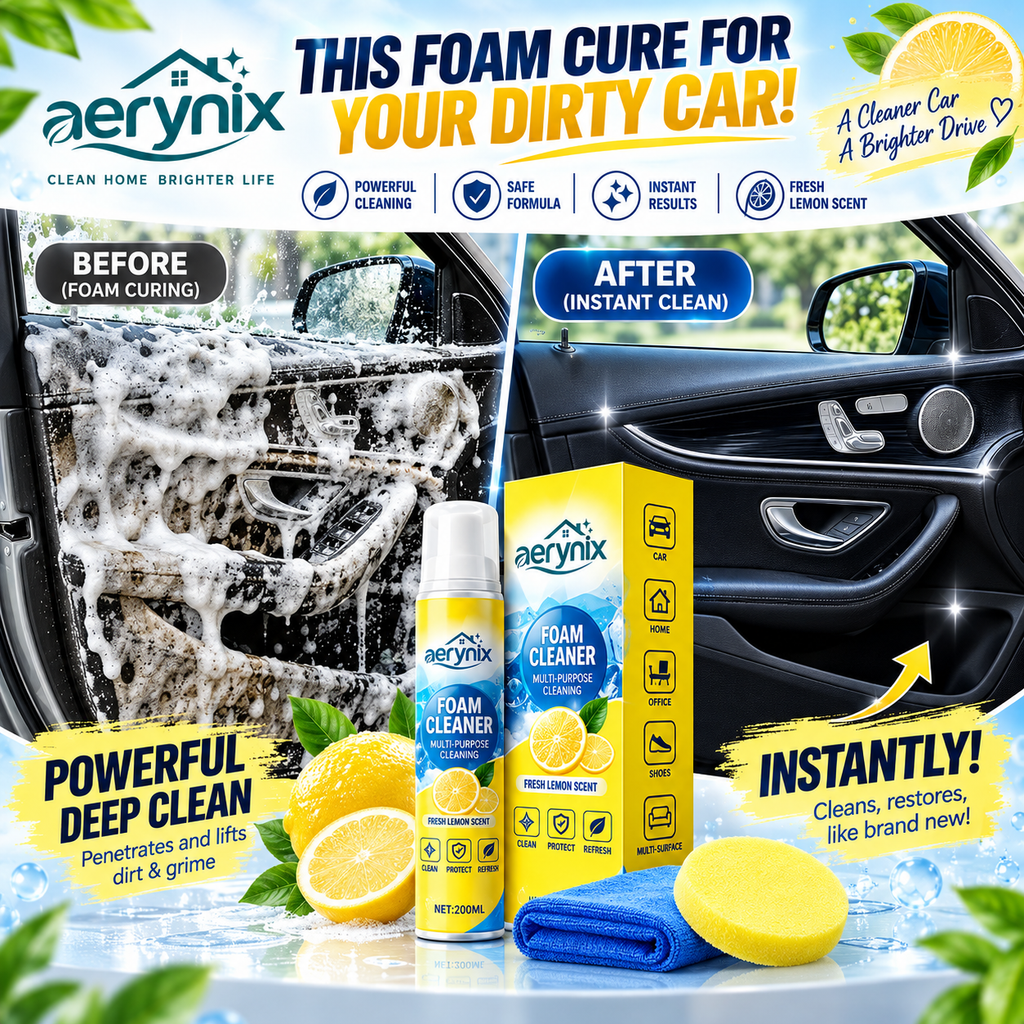 💦4-in-1 Multi-Enzyme Foam Cleaner