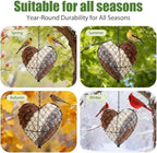 🐦 50% OFF | Handmade Heart-Shaped Alpaca Wool Bird Nesting Material Holder