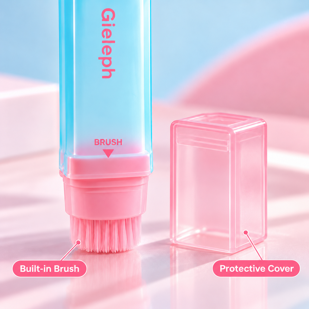 Built-in brush and protective cover